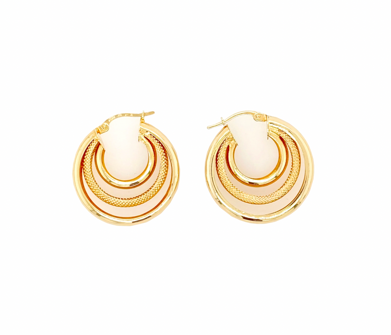 Triple Hoop Earrings