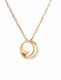 Spiral Diamond Pendant