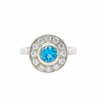 Blue Topaz Silver Ring