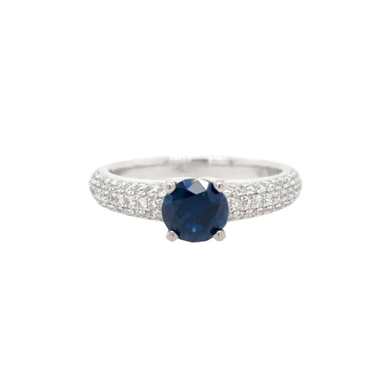 Sapphire Diamond Ring