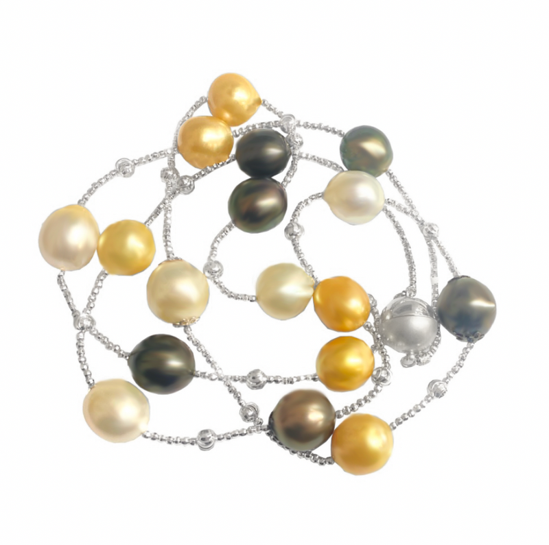 Silver South Sea Pearl Necklace