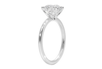 Round Cut Diamond Ring 18ct White Gold