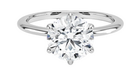 Six Claw Lab Grown Diamond Ring