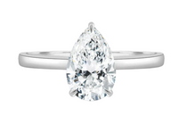 Pear Shape Lab Grown Diamond Claw Set