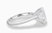 Solitaire Pear Cut Lab Grown Diamond Ring
