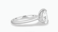 Toi et moi Pear and Emerald cut Lab Grown Diamond