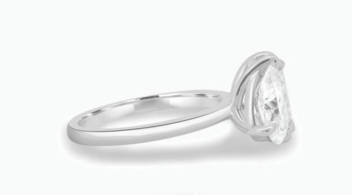 Toi et moi Pear and Emerald cut Lab Grown Diamond