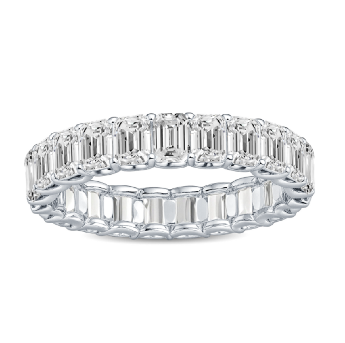 Emerald Cut Diamond Eternity Ring