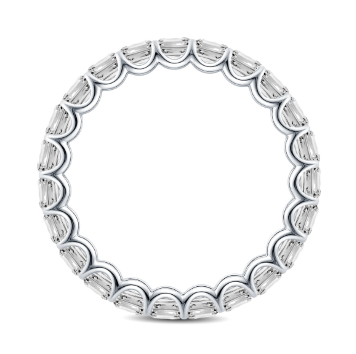 Emerald Cut Diamond Eternity Ring
