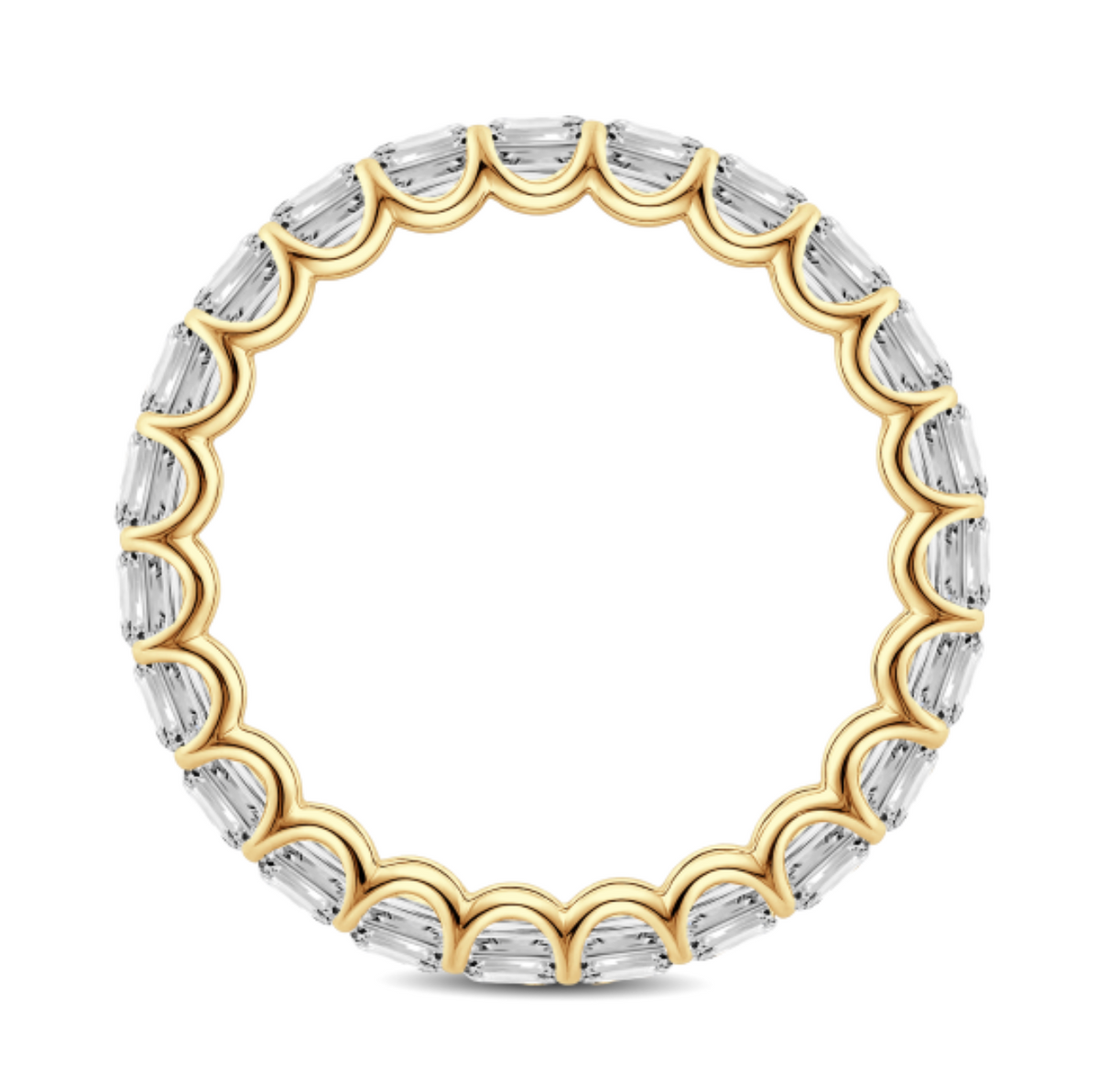 Emerald Cut Diamond Eternity Ring