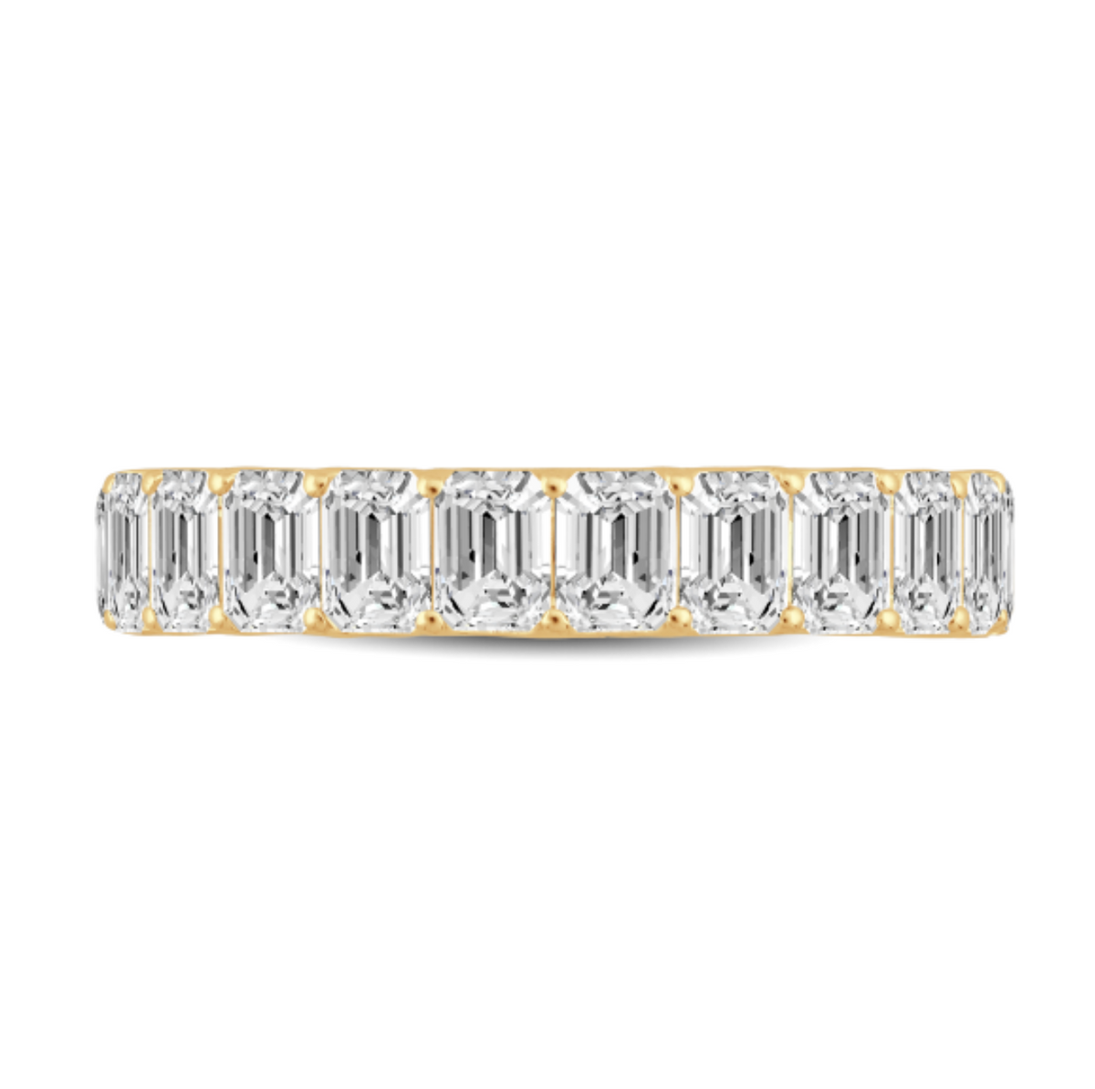 Emerald Cut Diamond Eternity Ring