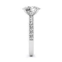Four Claw French Pave Ring