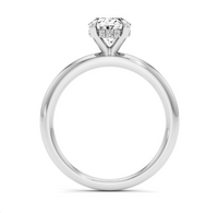 Lab Grown Oval Cut Diamond in 18ct Gold