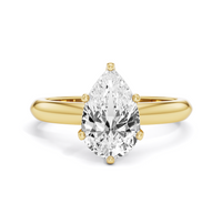 Solitaire Pear Shaped Lab Grown Diamond