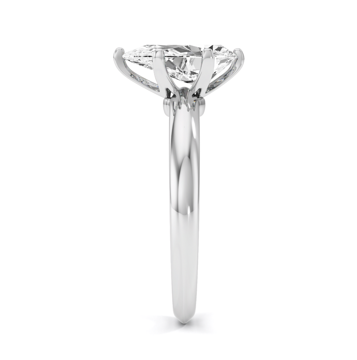 Solitaire Pear Shaped Lab Grown Diamond