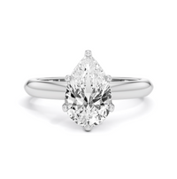 Solitaire Pear Shaped Lab Grown Diamond