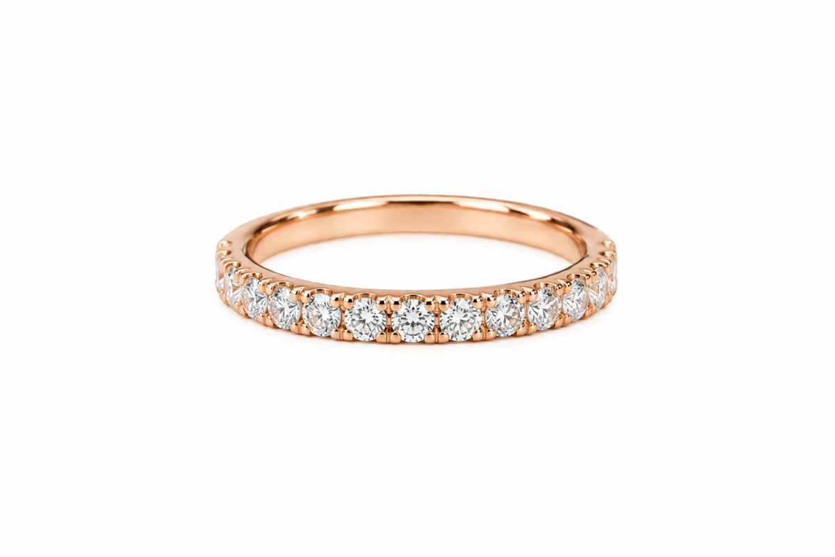 Diamond Dainty Wedding Band in 18ct Gold