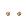 Diamond Stud and Jacket Interchangable Earrings in 18K Yellow Gold