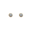 Cubic Zirconia Stud Earrings in 9K Yellow Gold
