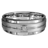 Diamond Pattern Wedding Band