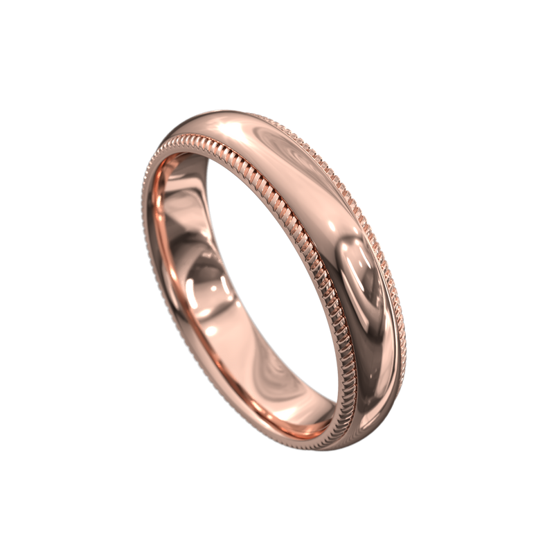Rope Edge Wedding Band