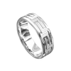 Greek Pattern Wedding Band